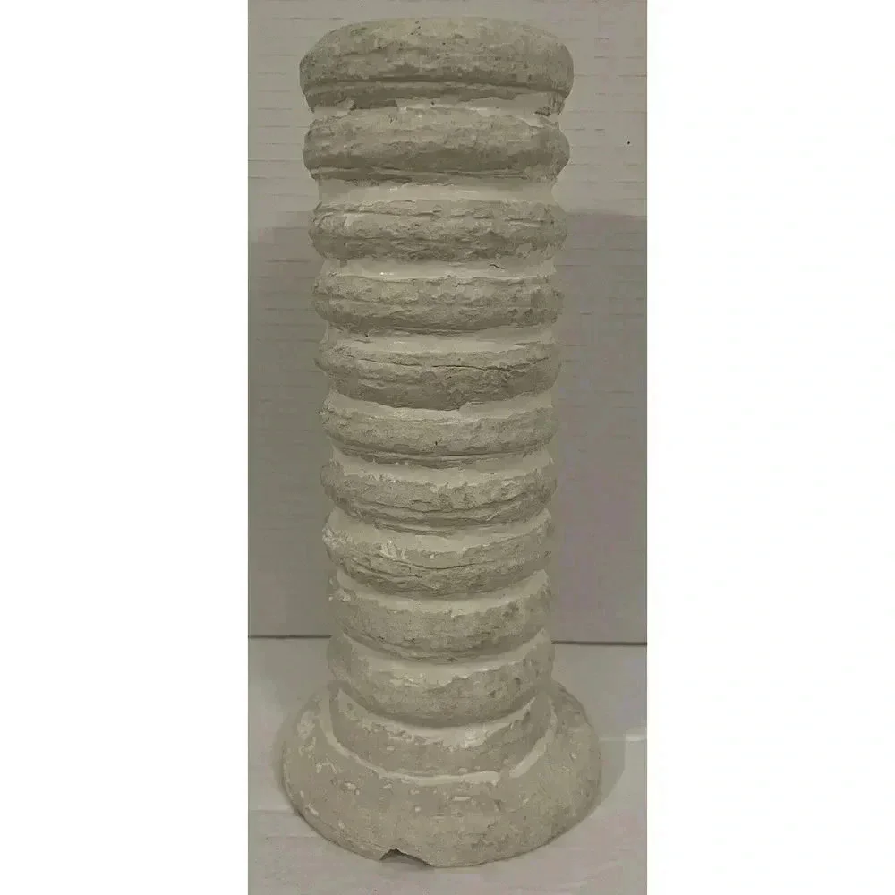 Stone Pillar Candle‎ Holder 9.5”Candle Up To 1.5” Medium Beige￼ Trend Candle Run
